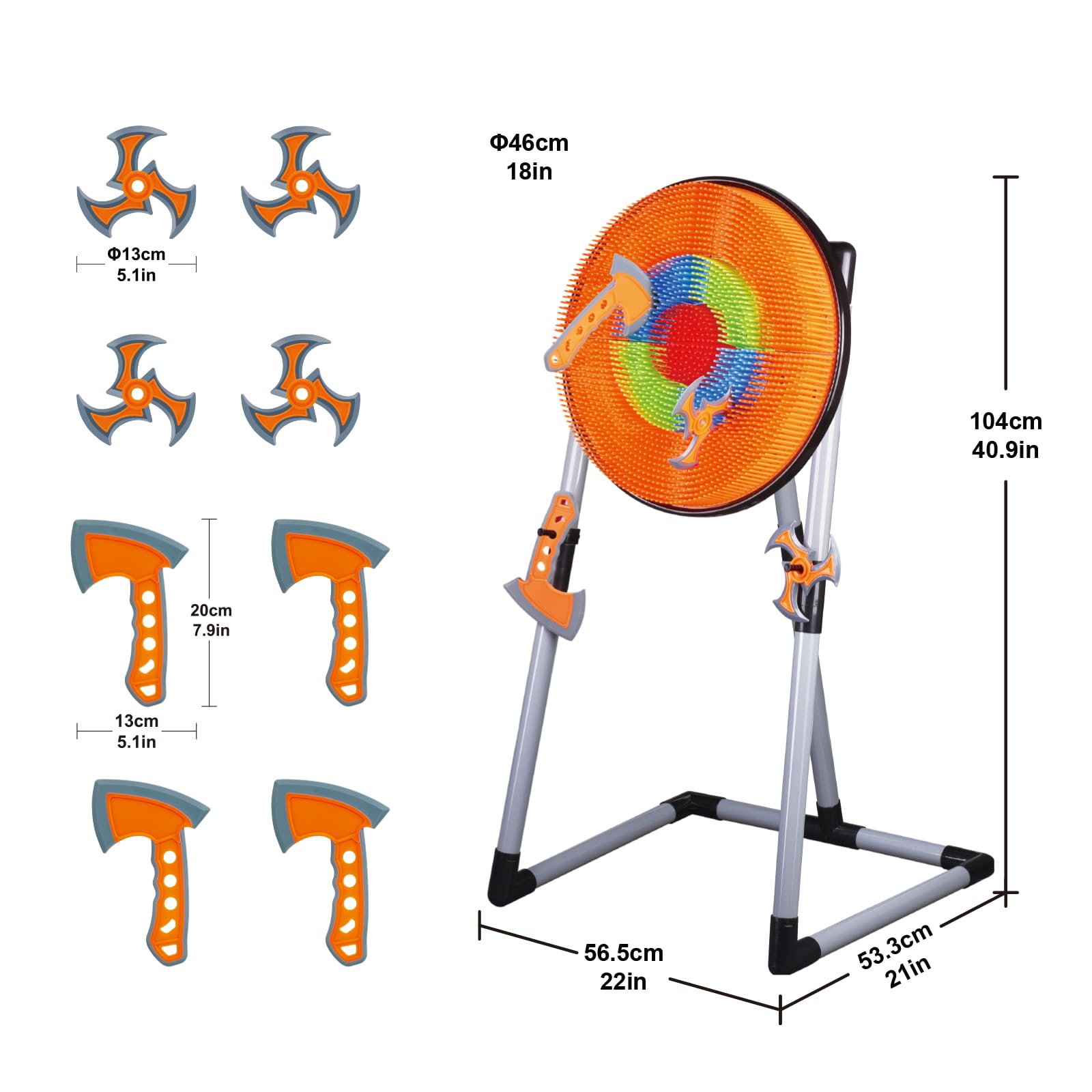 Amazon.com : Contixo TS1 Axe Throwing Bristle Target Set for Kids